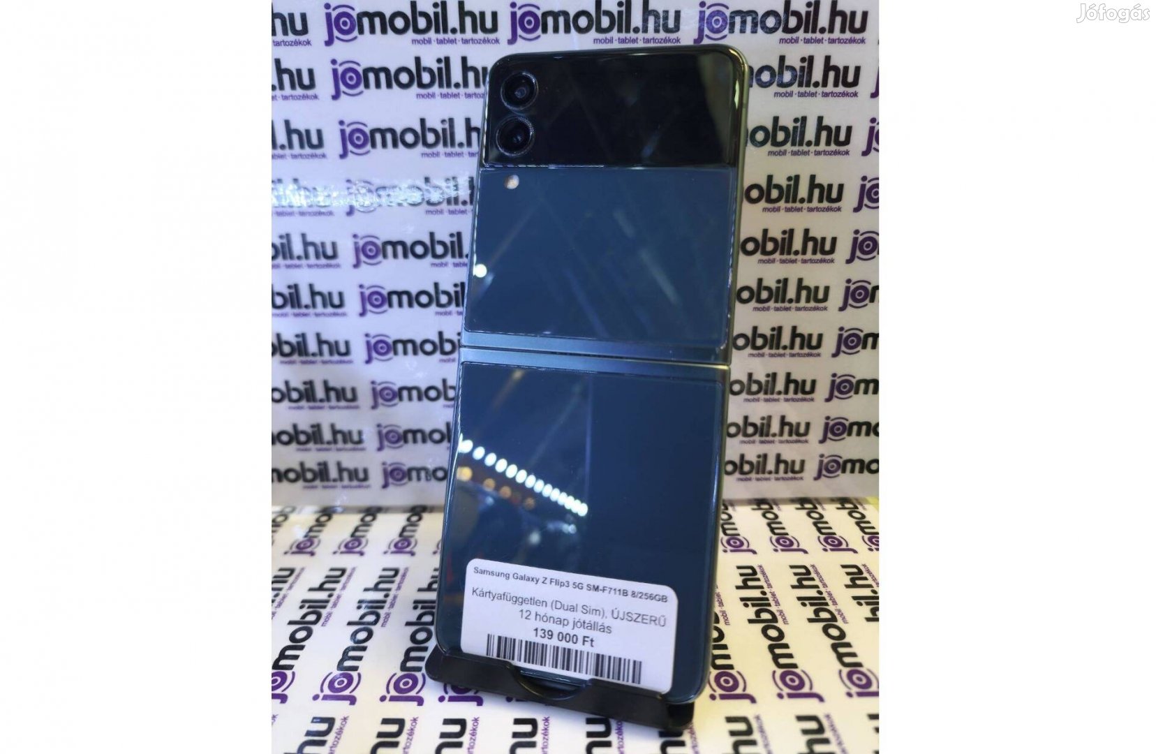 Samsung Galaxy Flip3 SM-F711 256GB Zöld Független Jótállással