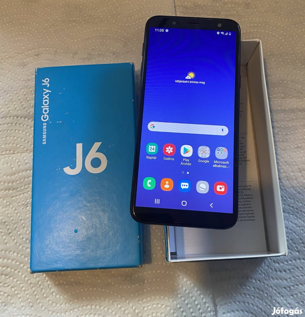 Samsung Galaxy J6 dobozaban