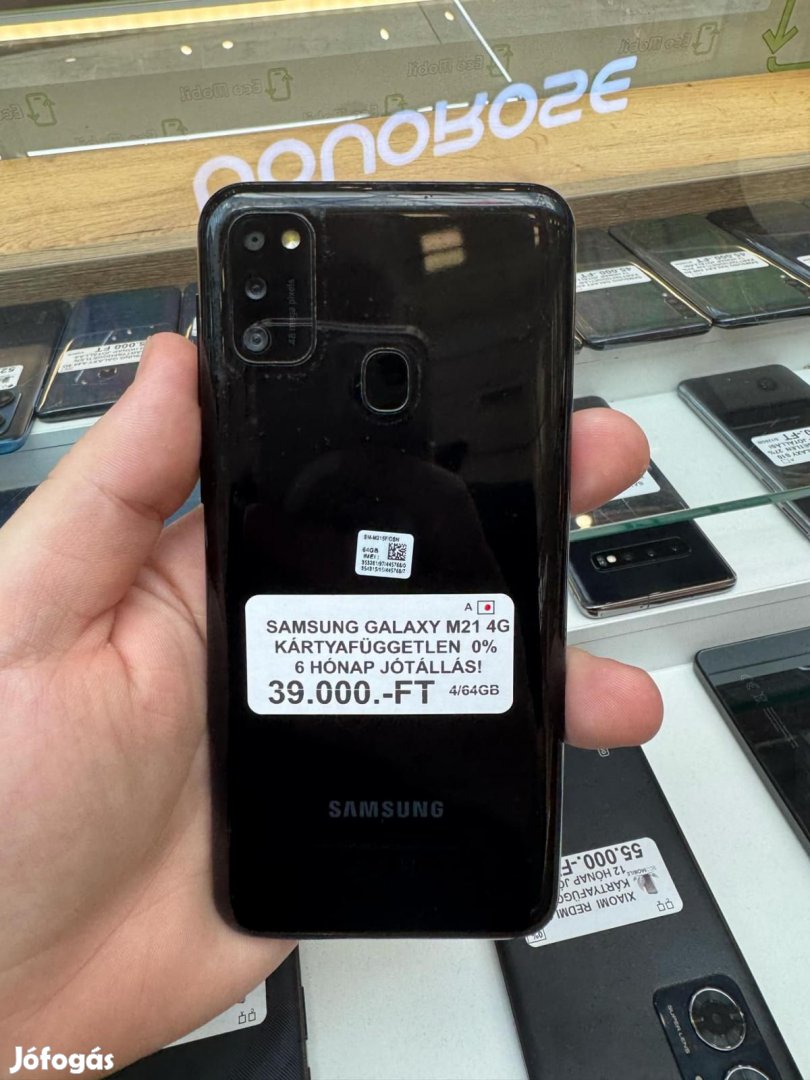 Samsung Galaxy M21 (2021) Kártyafüggetlen 64 GB, 12 hó garancia