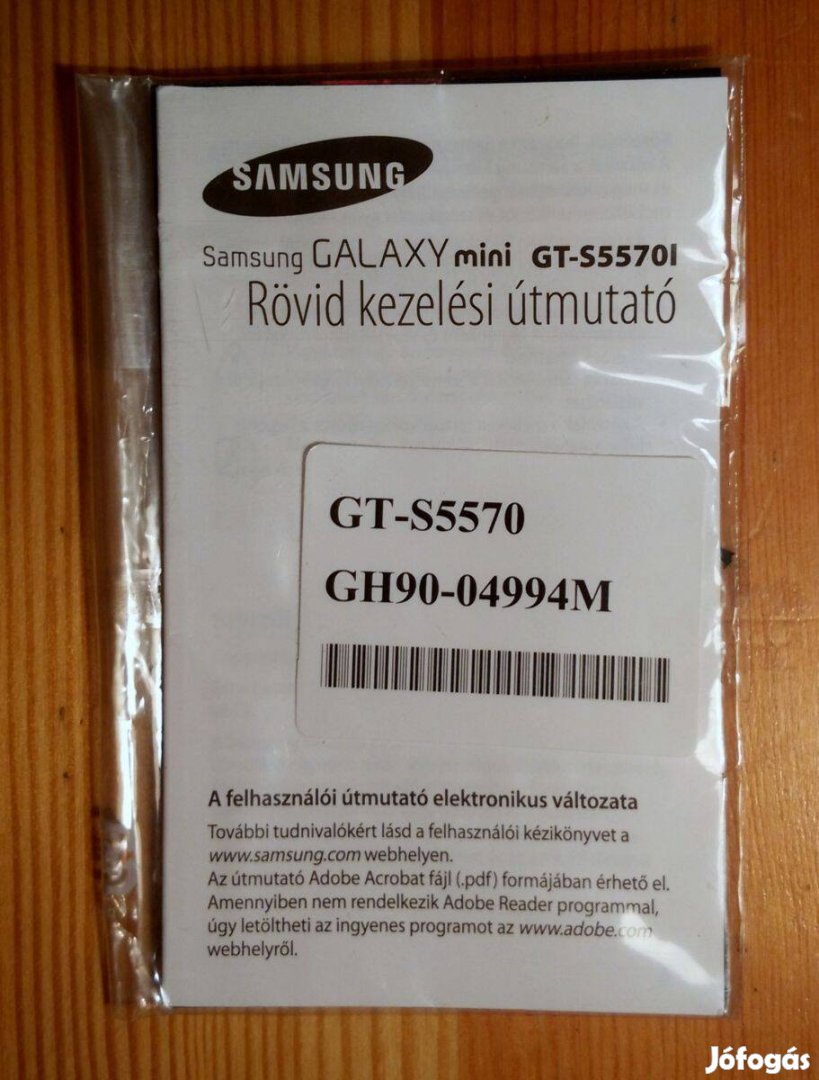 Samsung Galaxy Mini GT-S5570I (2012) Rövid Kezelési Útmutató Új