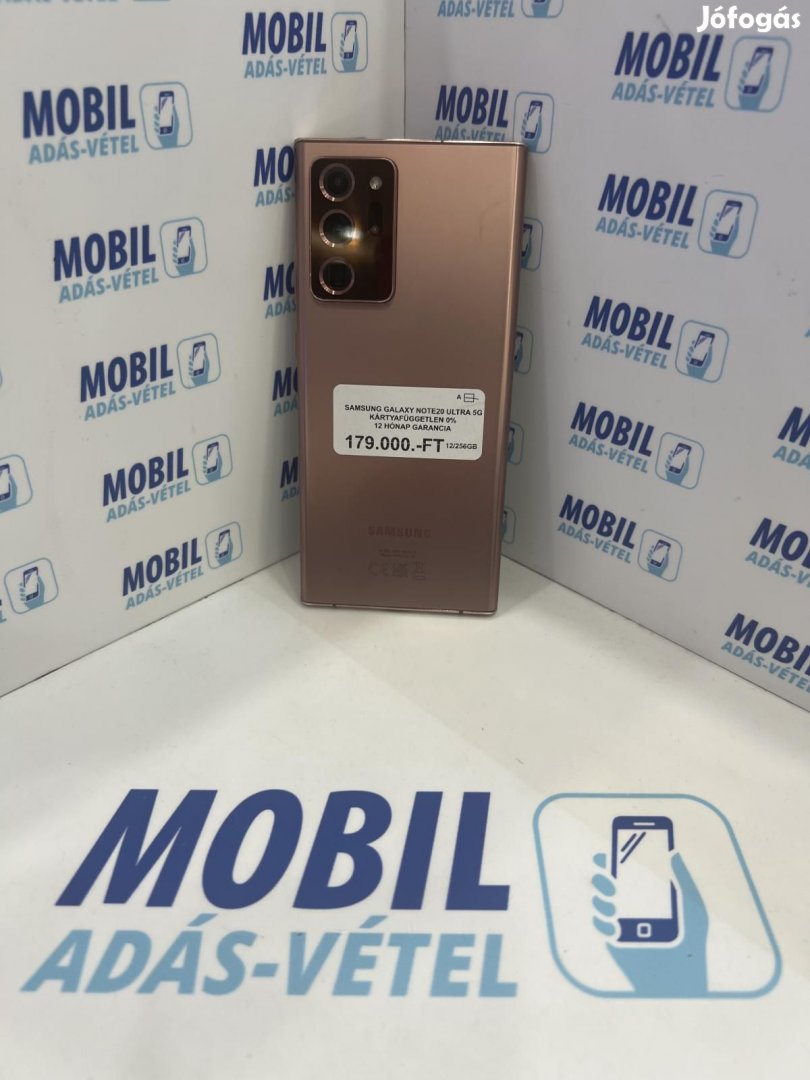 Samsung Galaxy Note20 Ultra 5G Kártyafüggetlen 256 GB 12 GB Ram, 12