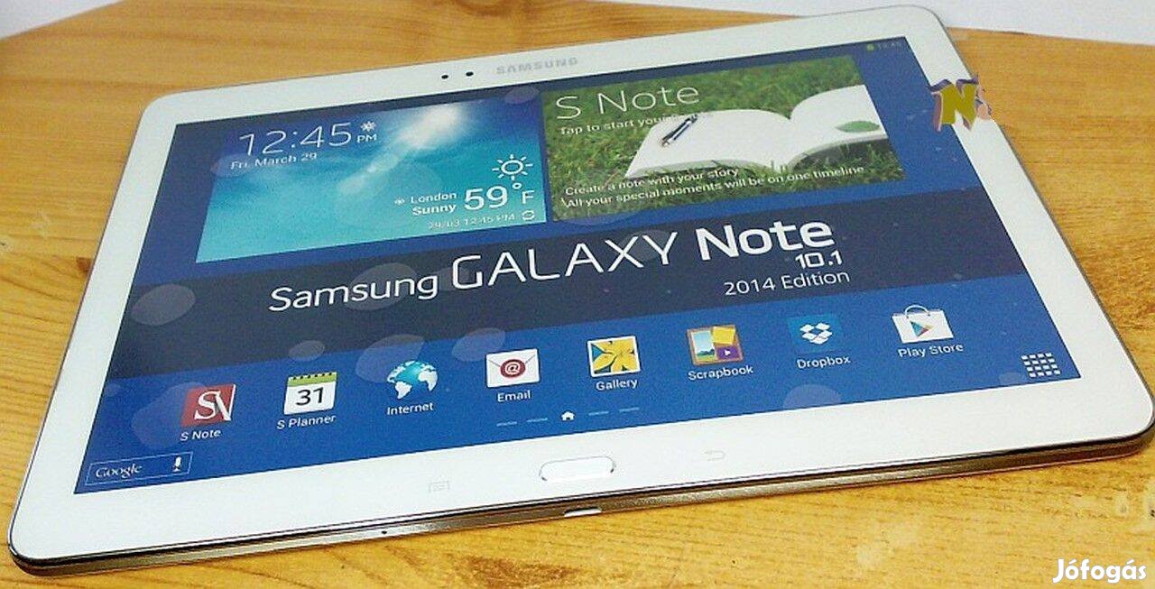 Samsung Galaxy Note 10.1, demo tablet, originált csomagolásban, kirak