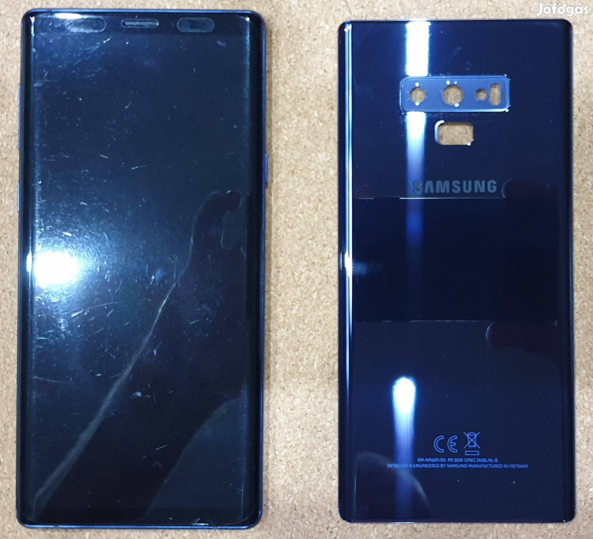 Samsung Galaxy Note 9 LCD, érintőkijelző, keret/aksi/hátlap (Gyári)