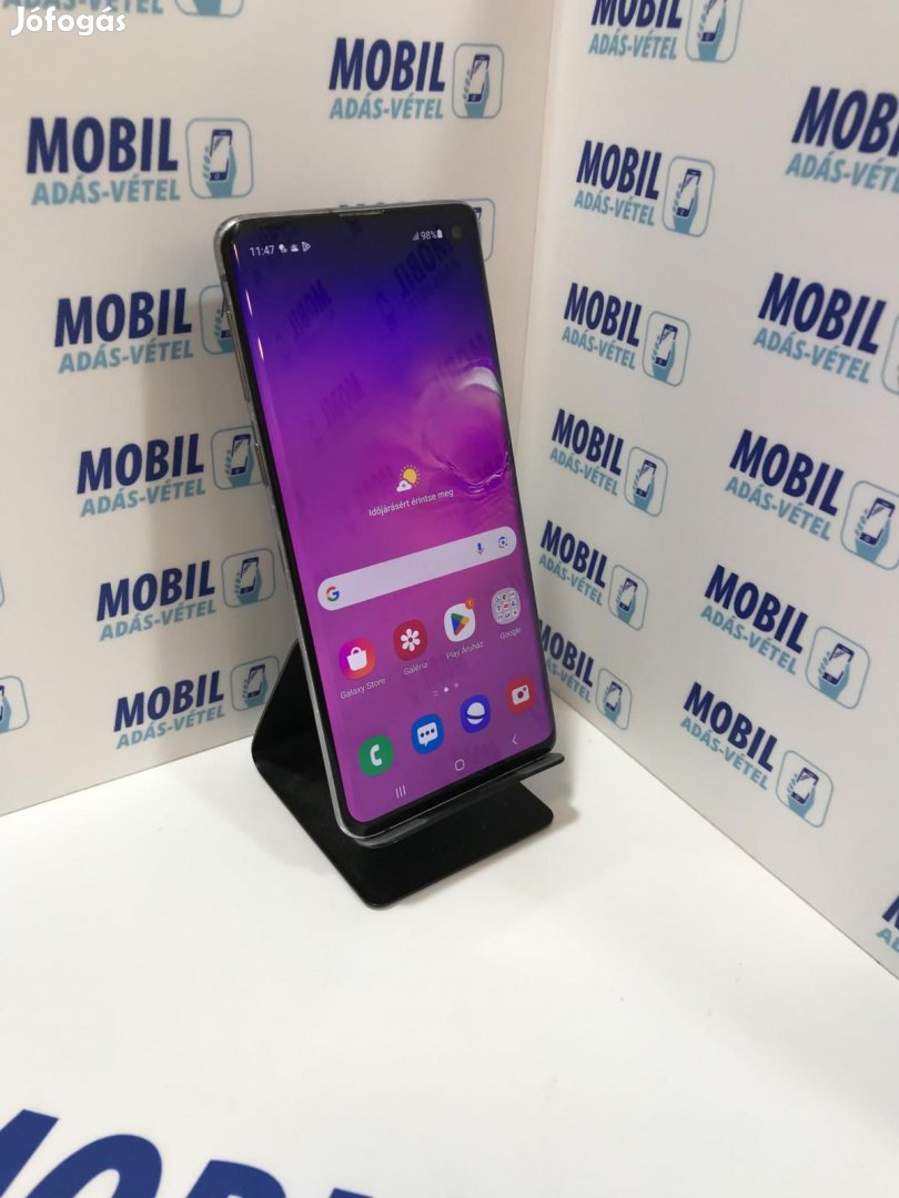 Samsung Galaxy S10 Kártyafüggetlen 128 GB 8 GB Ram, 12 hó garancia