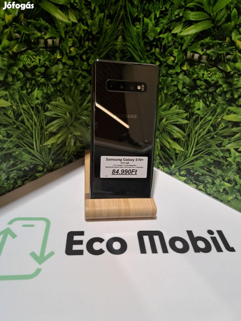 Samsung Galaxy S10+ Kártyafüggetlen 512 GB, 12 hó garancia