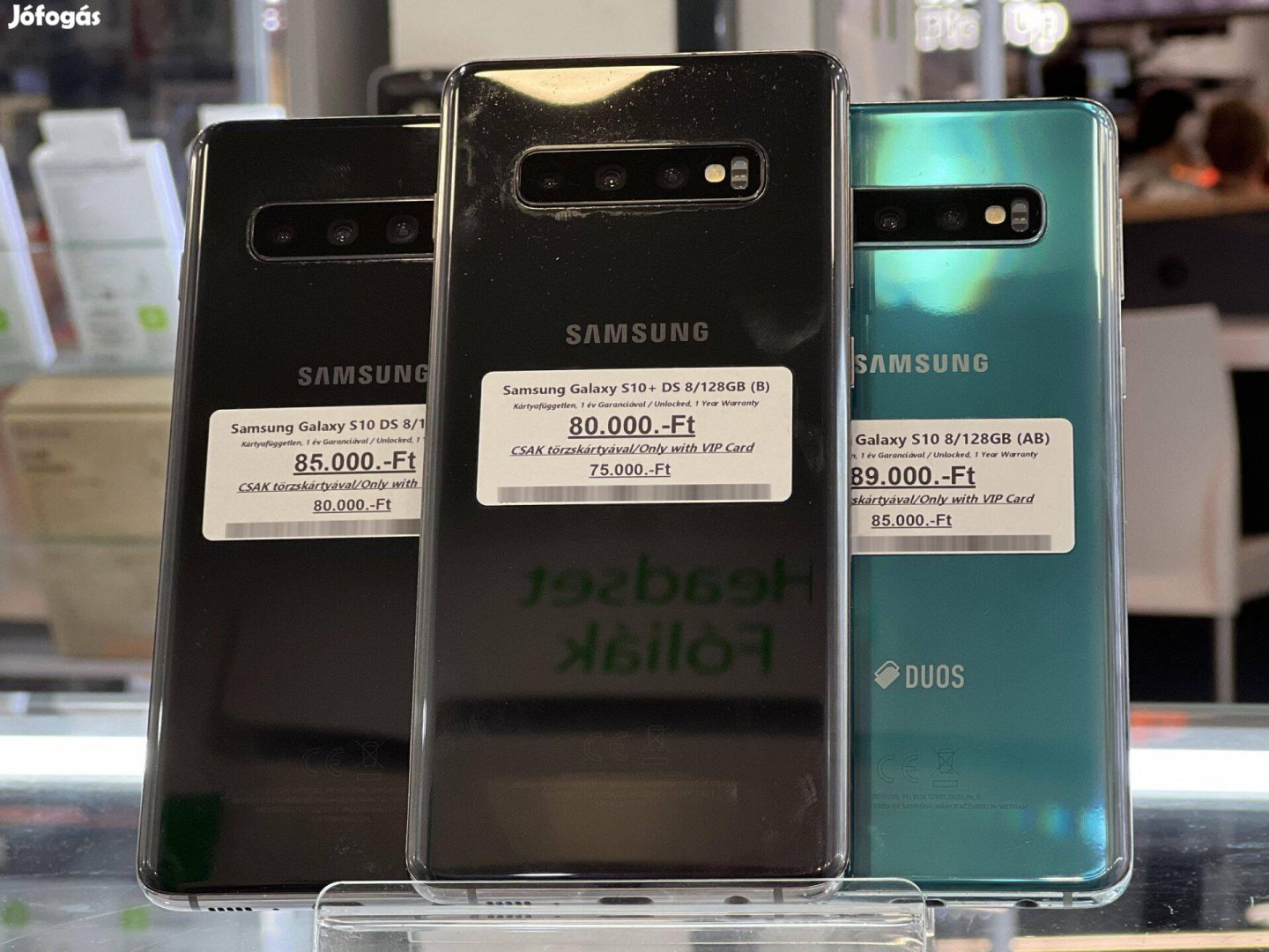 Samsung Galaxy S10 / S10+ 1 Év Garanciával