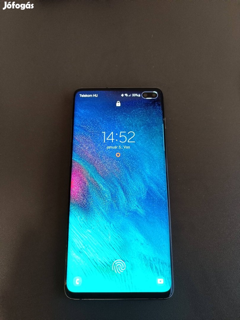 Samsung Galaxy S10+ duos 128GB,fekete,független,Qi töltő, eladó 