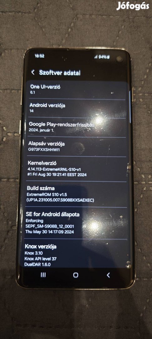 Samsung Galaxy S10 újszerű