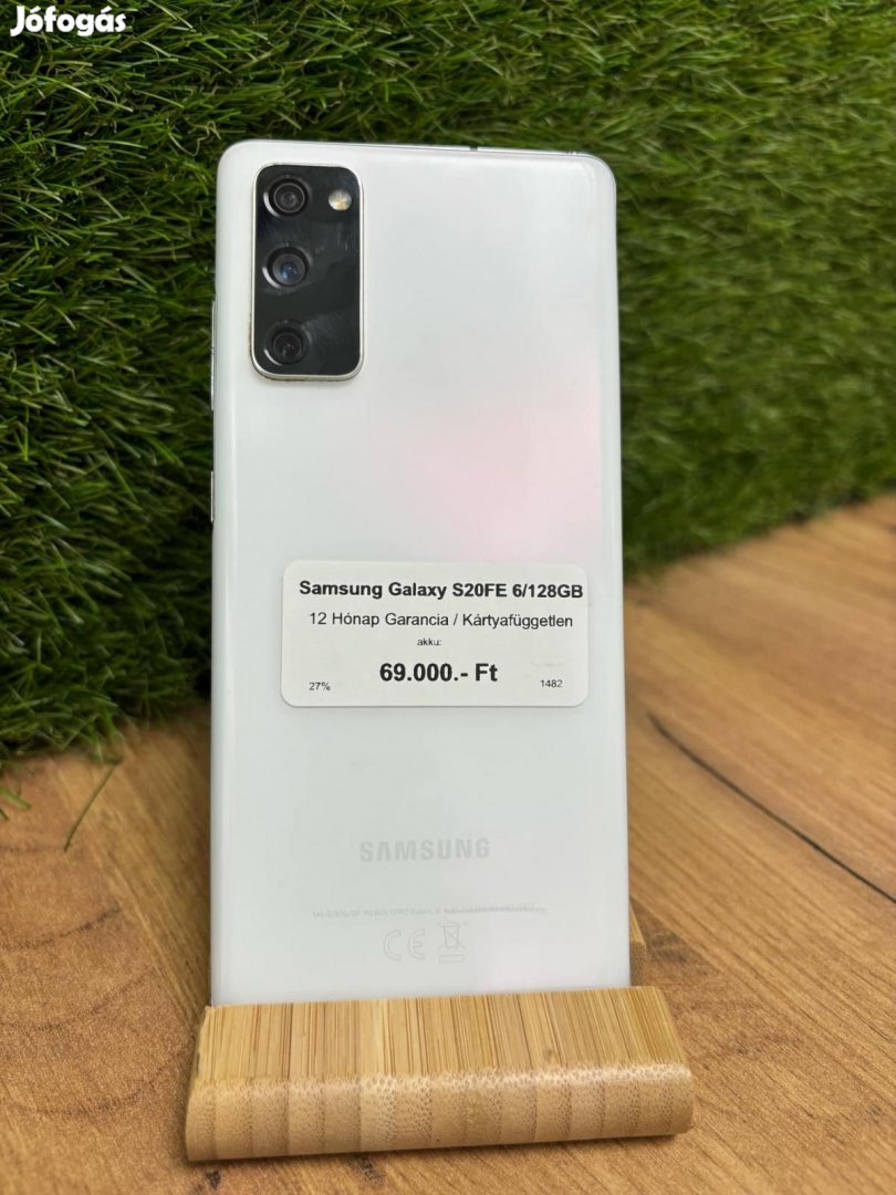 Samsung Galaxy S20 FE 4G Kártyafüggetlen 128 GB, 12 hó garancia