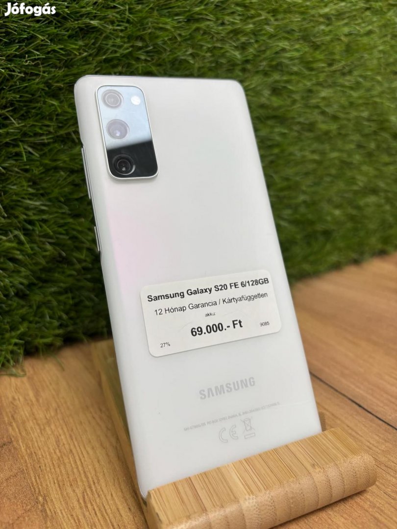 Samsung Galaxy S20 FE 4G Kártyafüggetlen 128 GB, 12 hó garancia