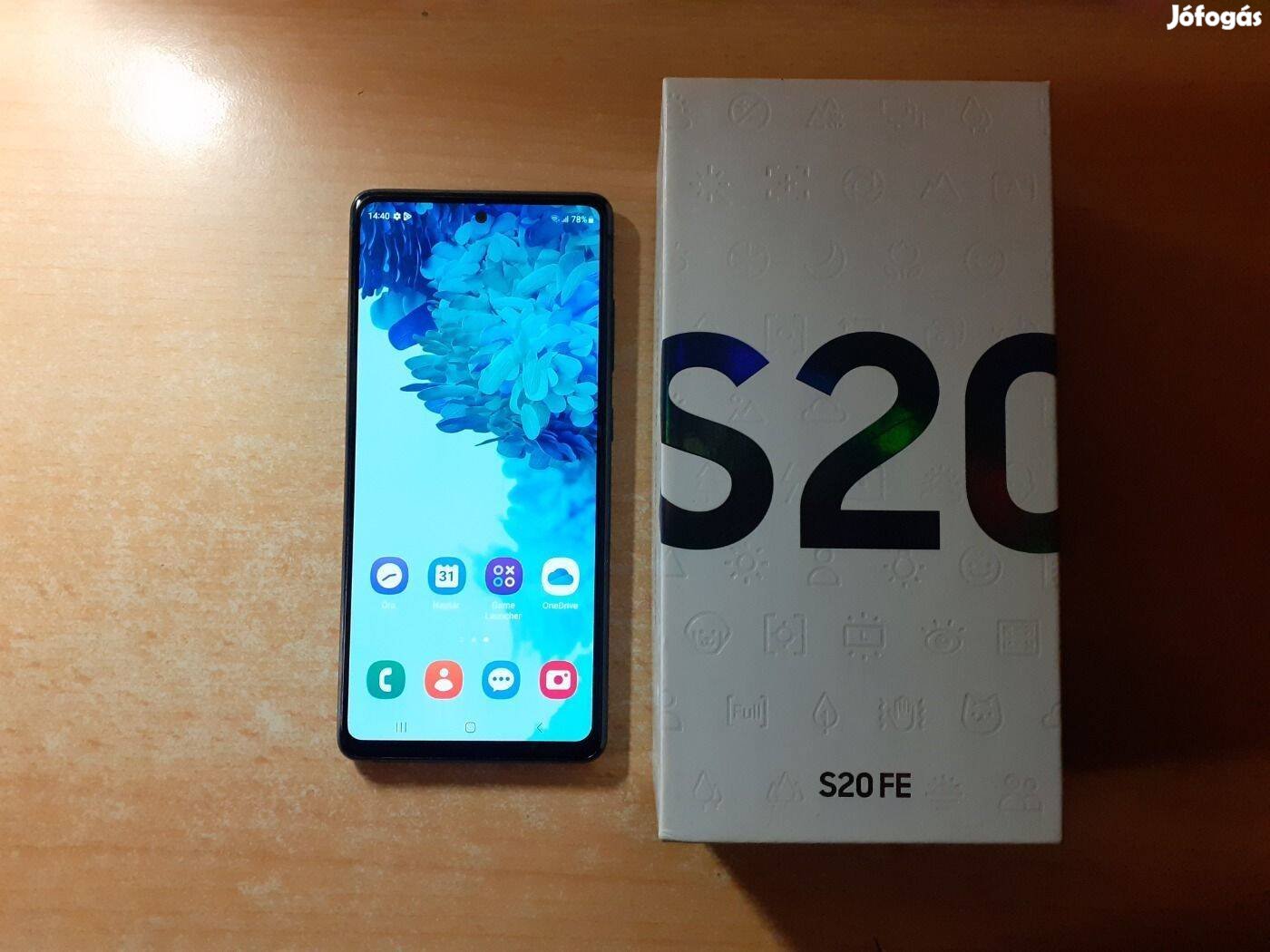 Samsung Galaxy S20 FE 5G 6/128GB Dual Újszerű Blue Garis !