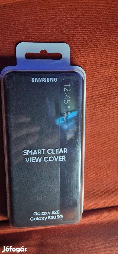 Samsung Galaxy S20 clear view cover,Fekete