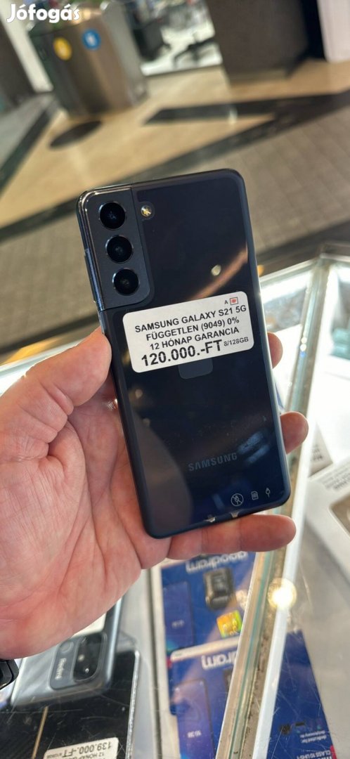 Samsung Galaxy S21 Fekete 128GB Kártyafüggetlen 