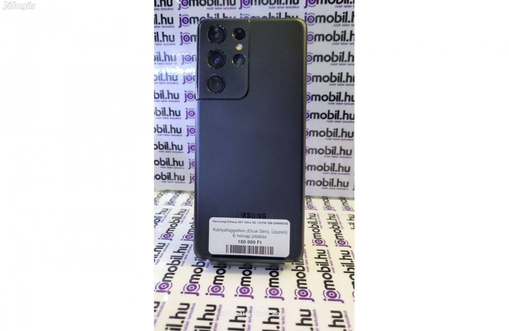 Samsung Galaxy S21 Ultra 12/256GB Fekete Független Jótállással