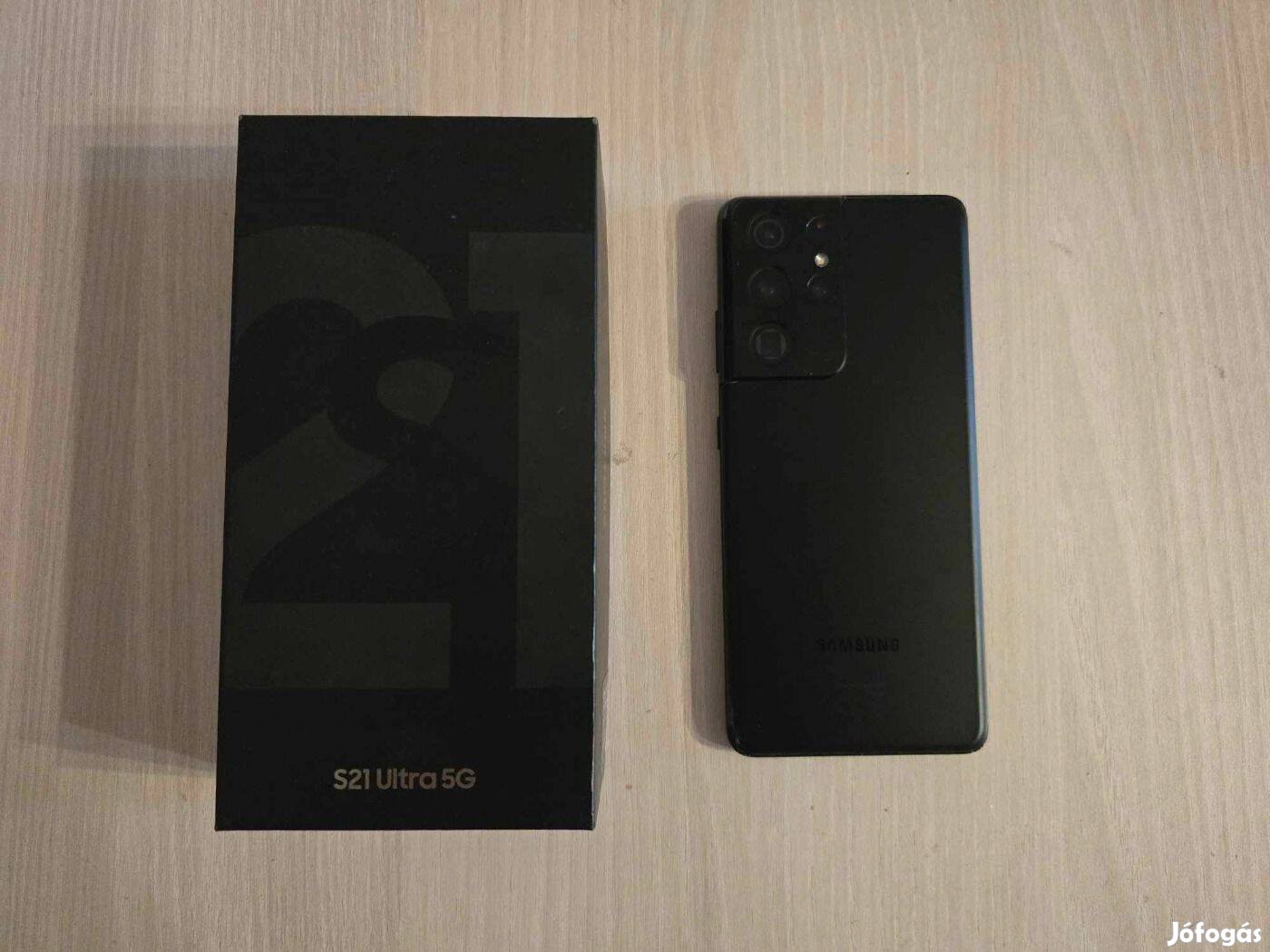 Samsung Galaxy S21 Ultra 5G Dual Független Fekete Garival !