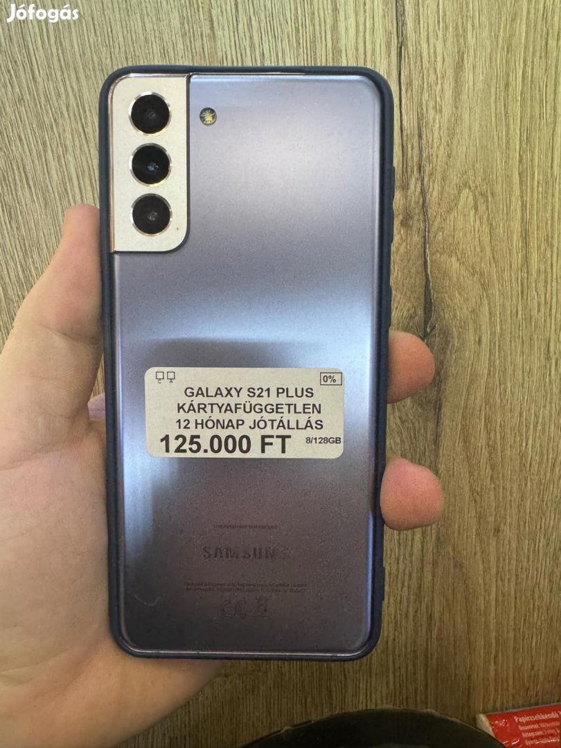 Samsung Galaxy S21+ 5G Kártyafüggetlen 128 GB, 12 hó garancia