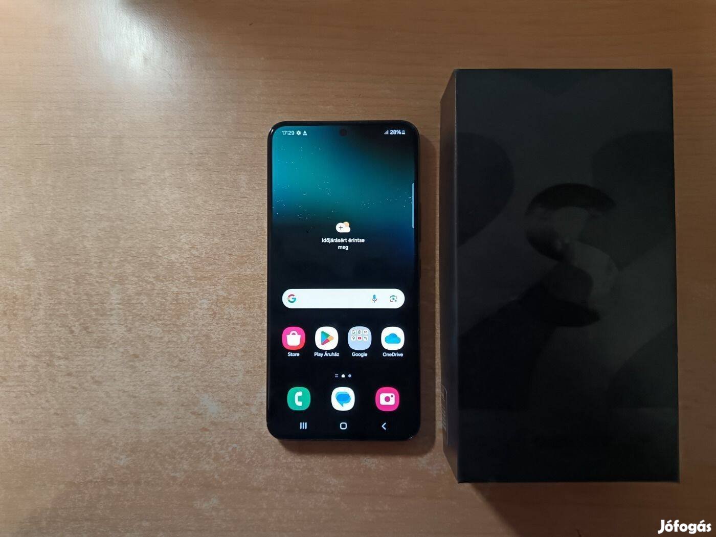 Samsung Galaxy S22 5G Dual Független Újszerű Black Garival !