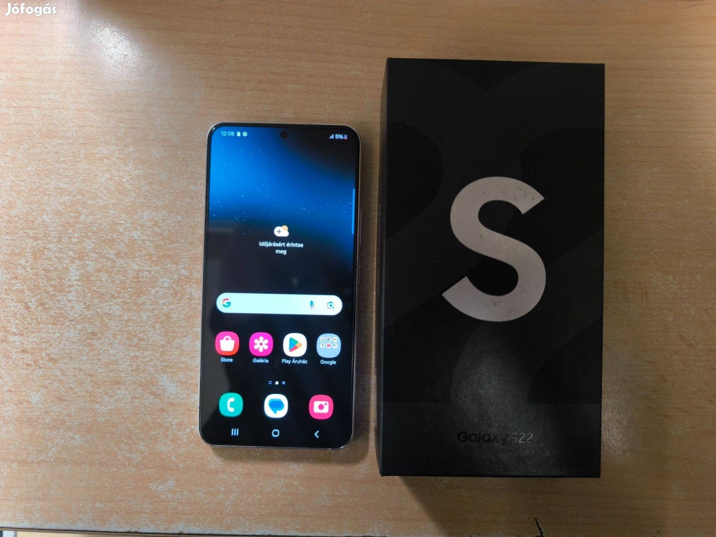 Samsung Galaxy S22 5G Dual Független Újszerű Fehér Garival !