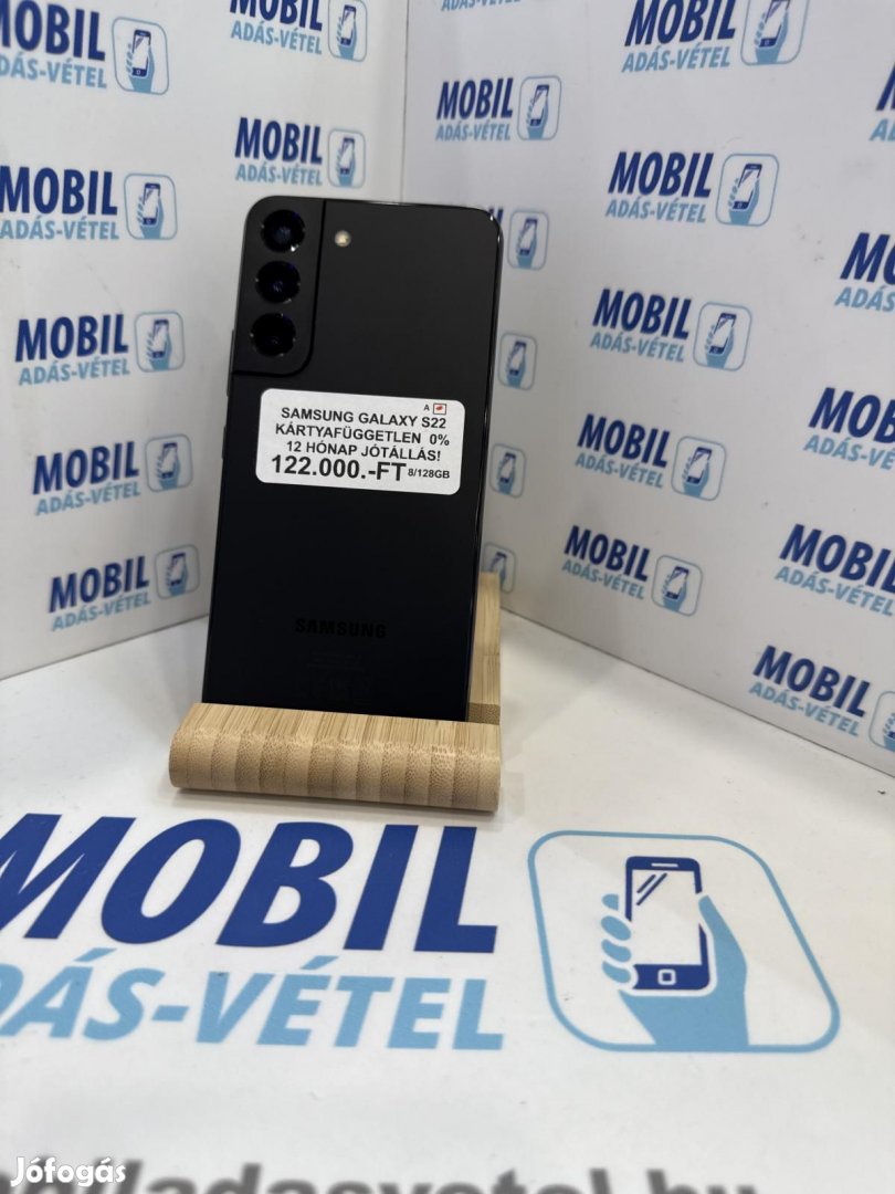 Samsung Galaxy S22 5G Kártyafüggetlen 128 GB, 12 hó garancia