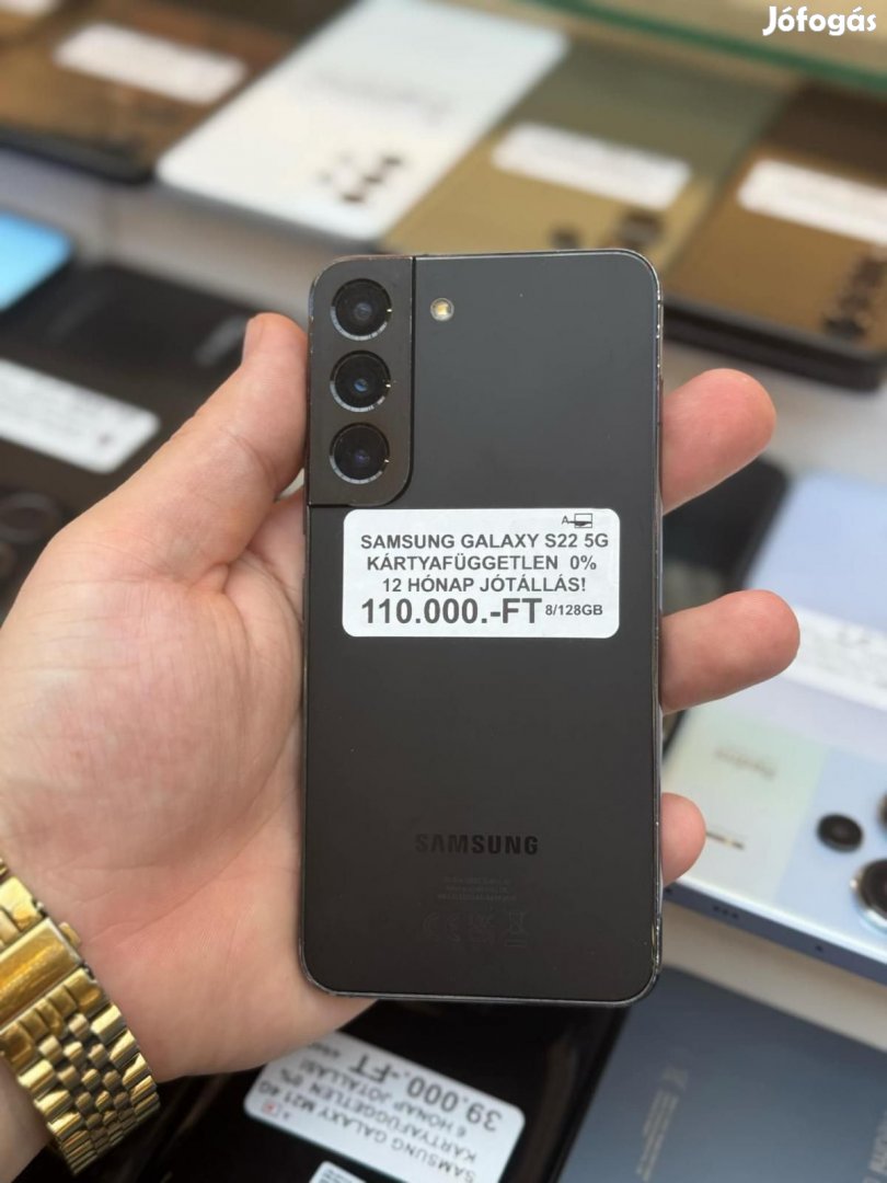 Samsung Galaxy S22 5G Kártyafüggetlen 128 GB, 12 hó garancia