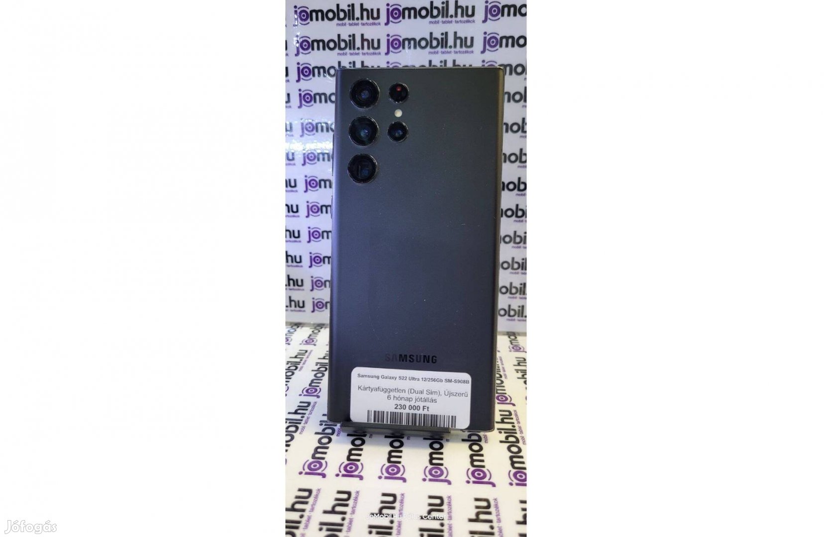 Samsung Galaxy S22 Ultra 12/256 Fekete Független Jótállással