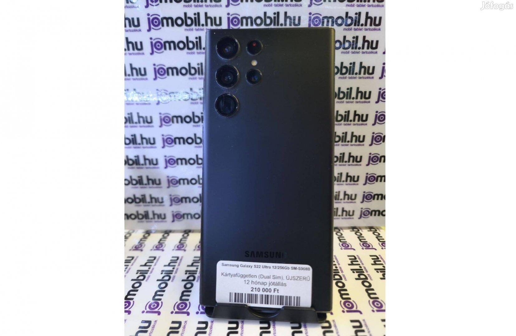 Samsung Galaxy S22 Ultra SM-S908 256GB Fekete Független Jótállással