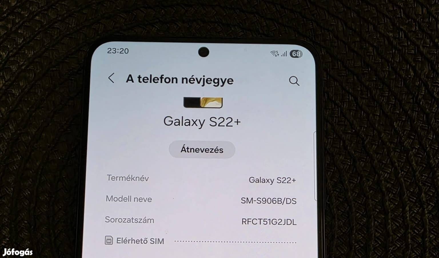 Samsung Galaxy S22 kártyafüggetlen telefon új állapotban