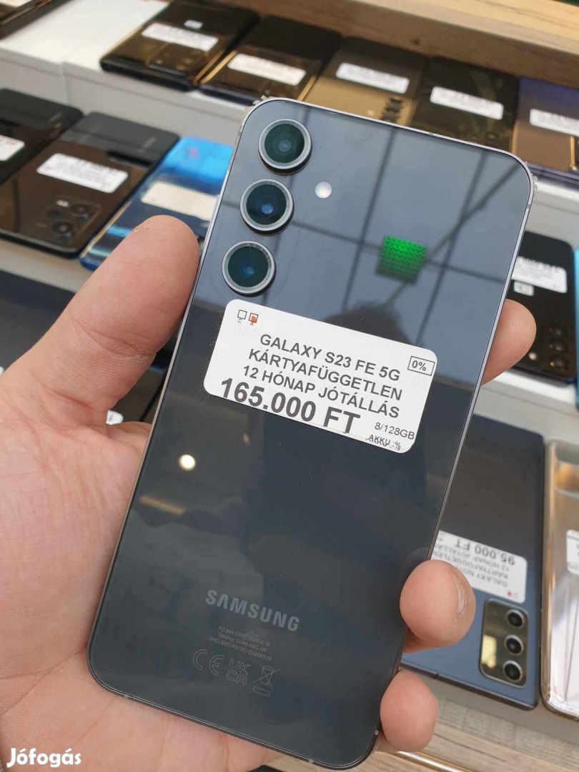 Samsung Galaxy S23 FE Kártyafüggetlen 128 GB, 12 hó garancia