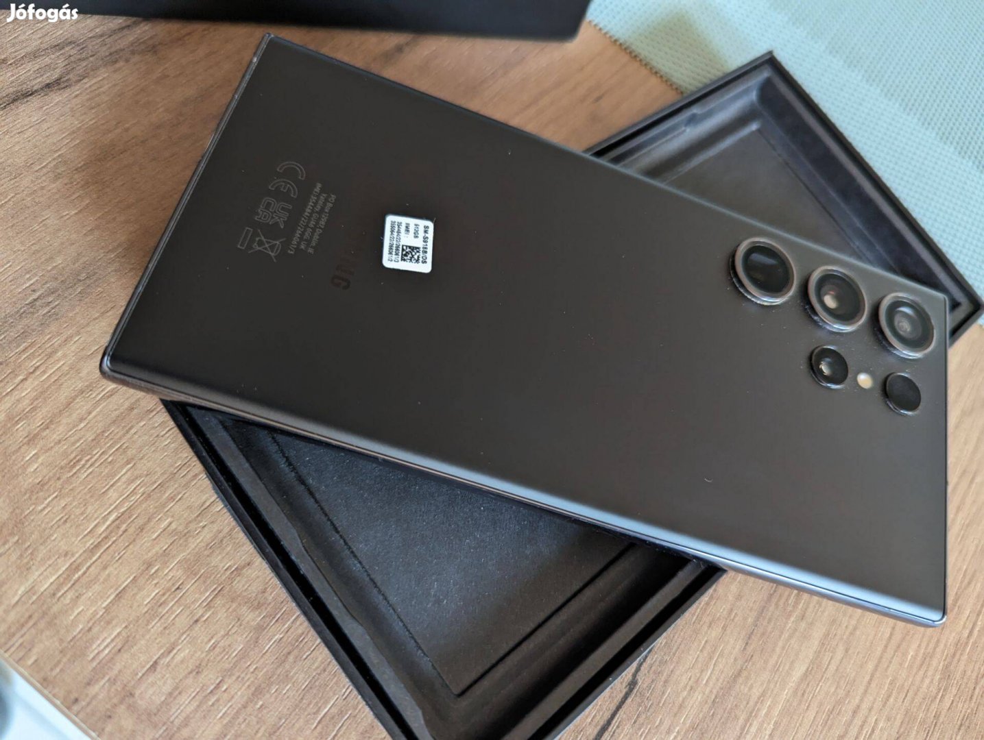 Samsung Galaxy S23 Ultra 256GB Black - jó állapot - Csere