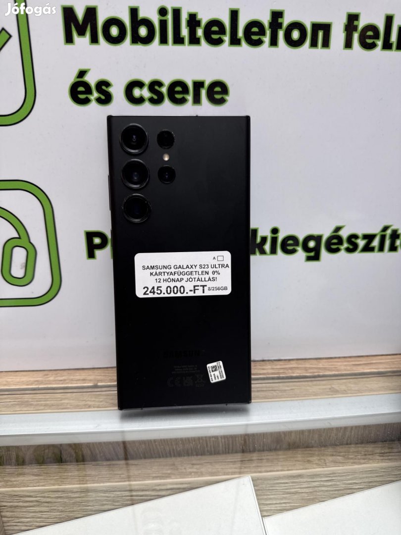 Samsung Galaxy S23 Ultra Kártyafüggetlen 256 GB, 12 hó garancia