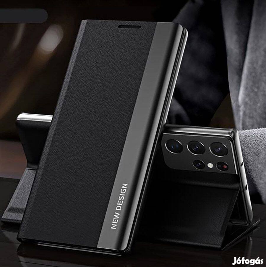Samsung Galaxy S24 Ultra Flip ütésálló Adsorption tok
