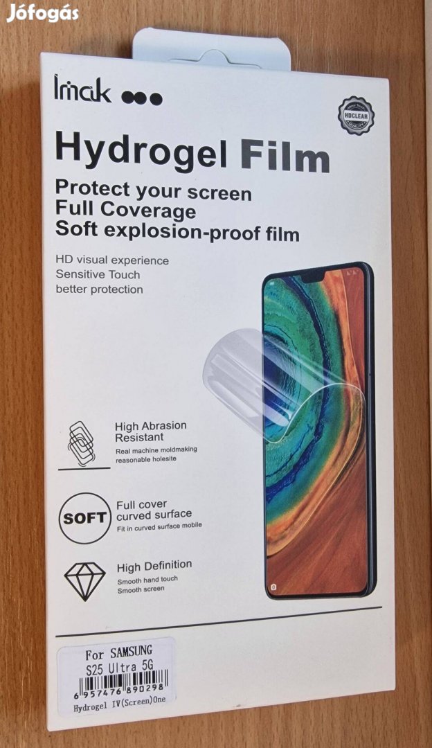 Samsung Galaxy S25 Ultra Imak 4. Generációs Hydrogel kijelzővédő fólia
