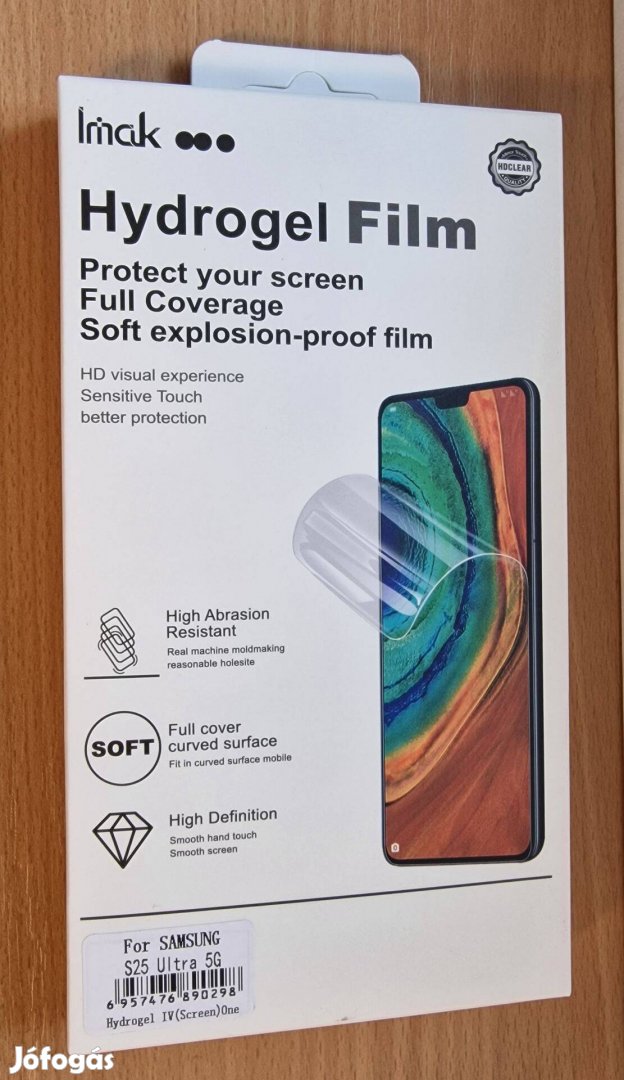 Samsung Galaxy S25 Ultra Imak 4. Generációs Hydrogel kijelzővédő fólia