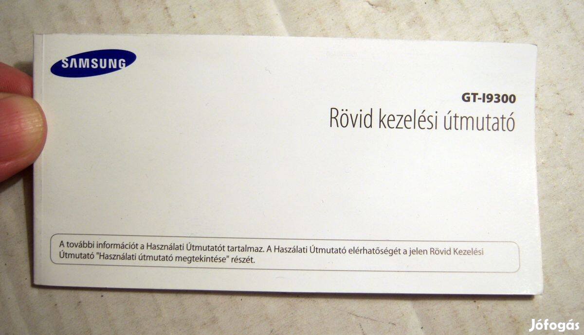 Samsung Galaxy S3 (GT-I9300) Rövid Kezelési Útmutató (Magyar)