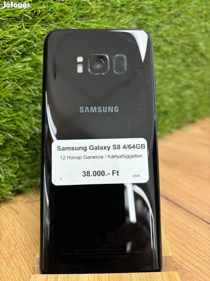 Samsung Galaxy S8 Kártyafüggetlen 64 GB 4 GB Ram, 12 hó garancia