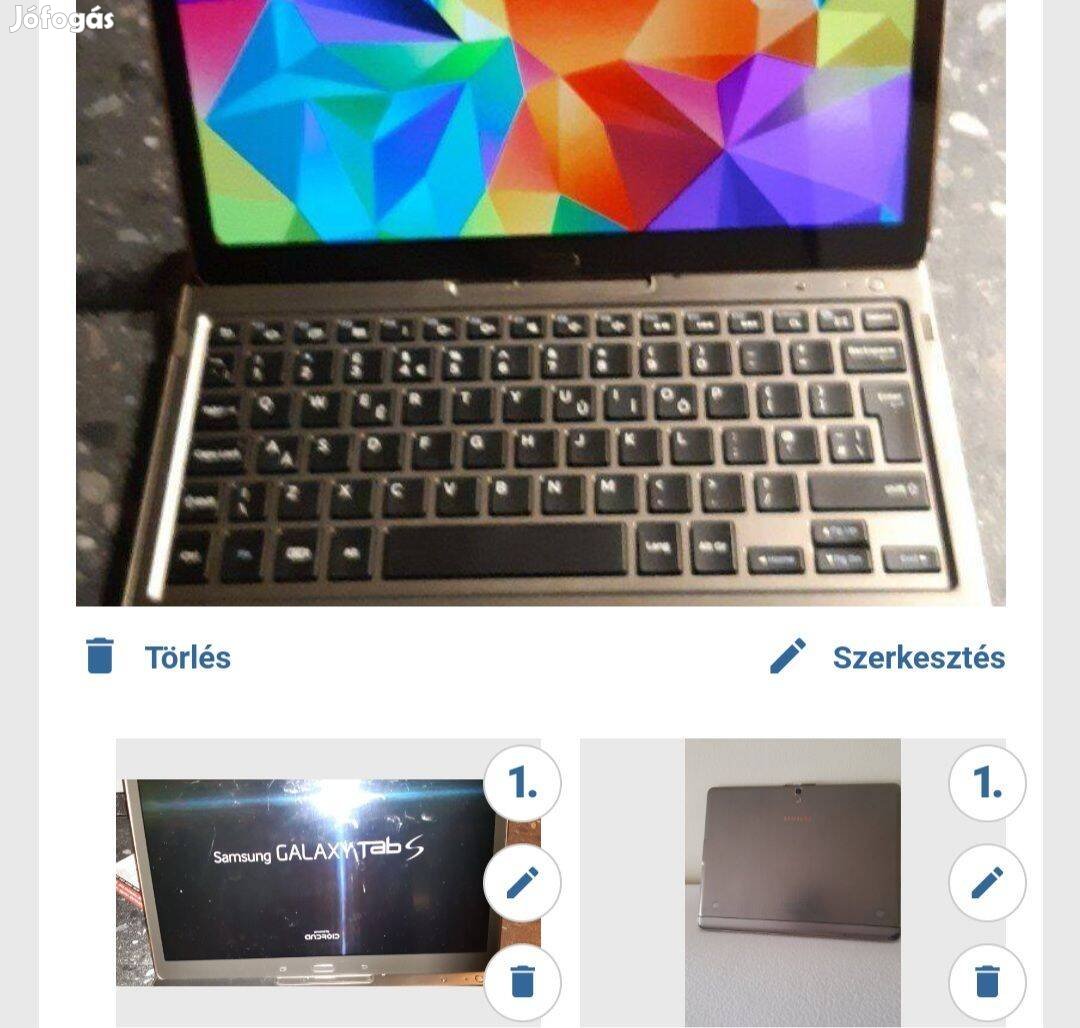 Samsung Galaxy Tab "S" 10 zollos