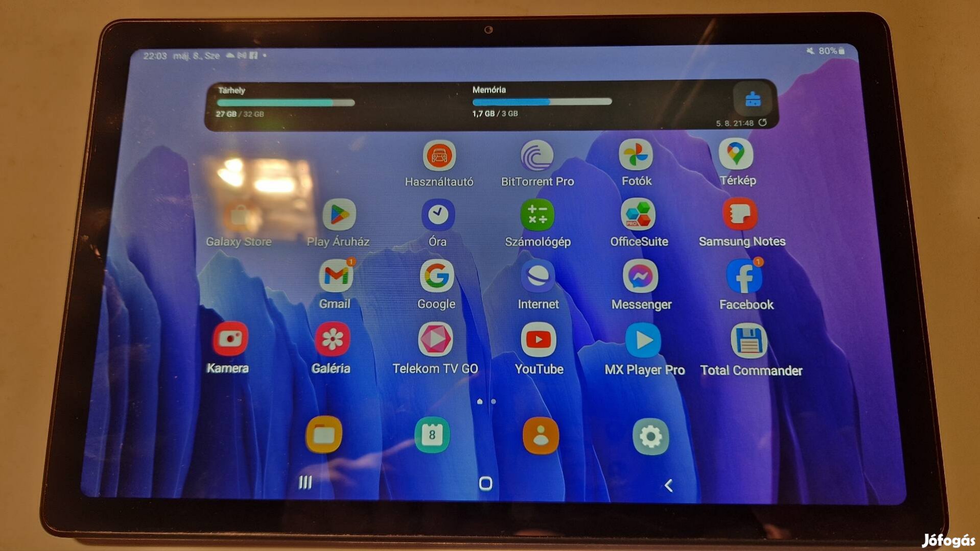 Samsung Galaxy Tab a7 32/3/+virtuál4gb SM-T500