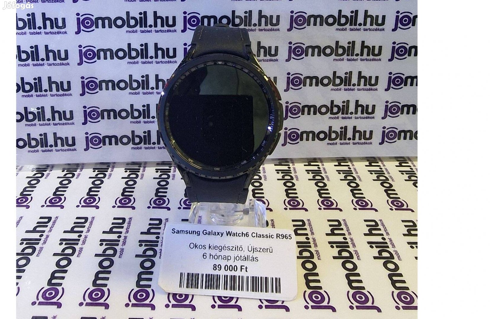 Samsung Galaxy Watch6 Classic Fekete okosóra Jótállással