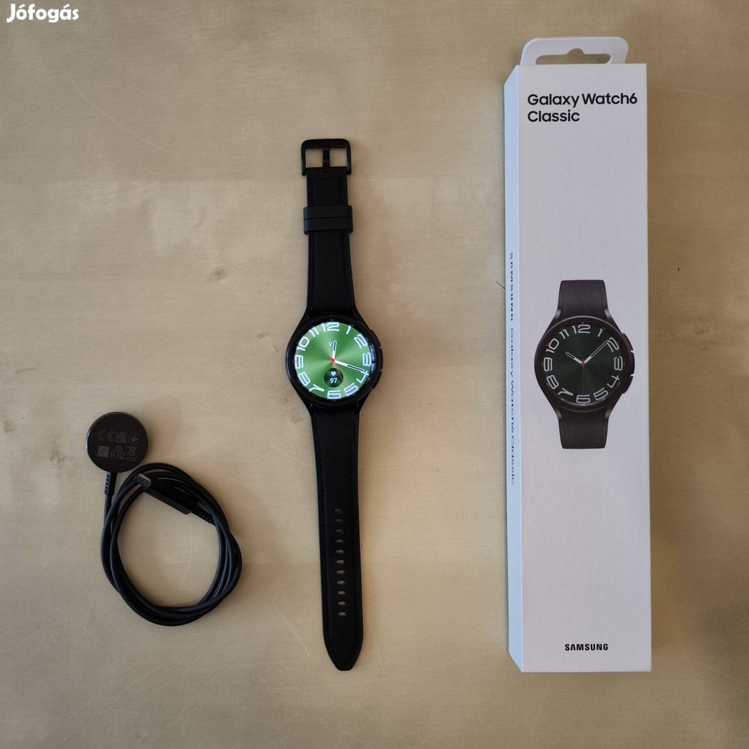 Samsung Galaxy Watch6 Classic okosóra 47mm Bluetooth fekete (SM-R960)