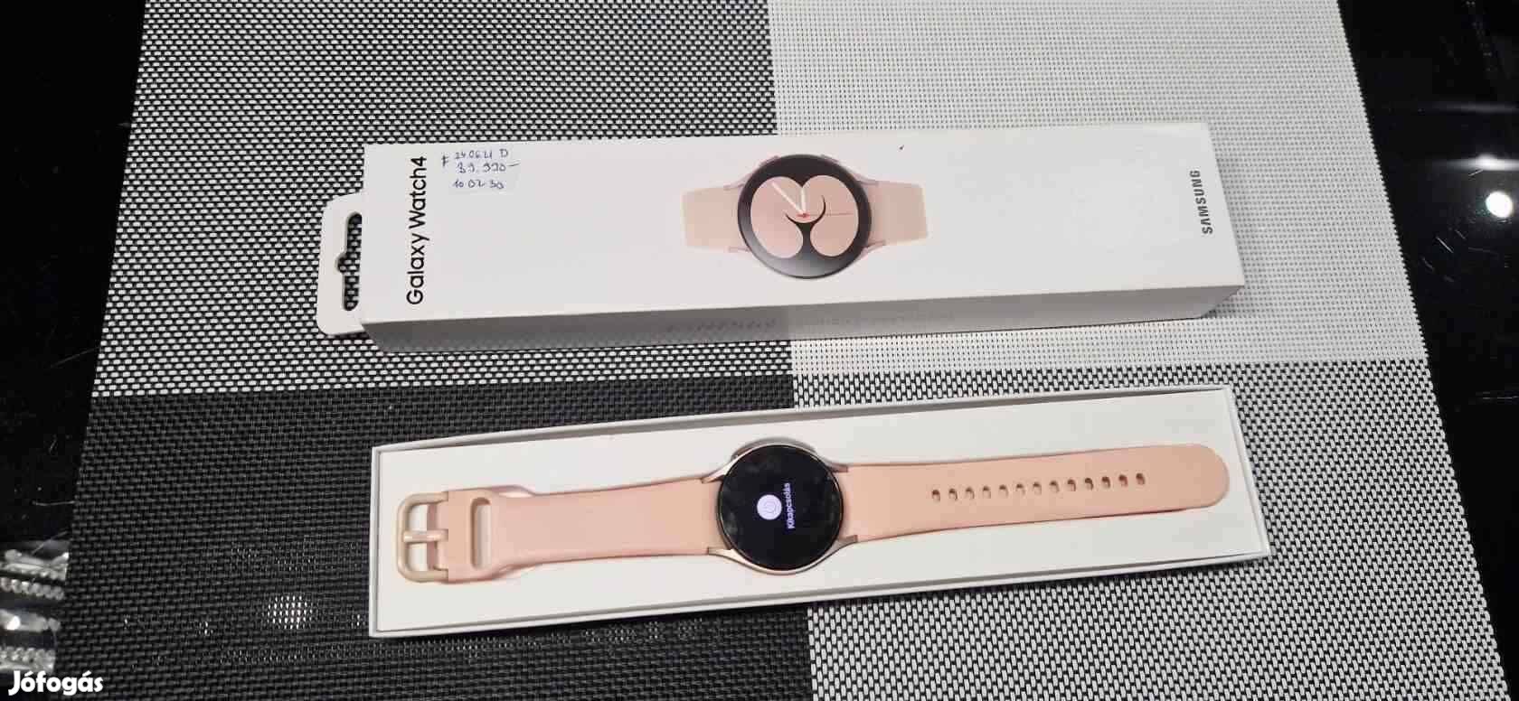 Samsung Galaxy Watch 4 40mm Pink-Gold Újszerű 1év Samsung Garis