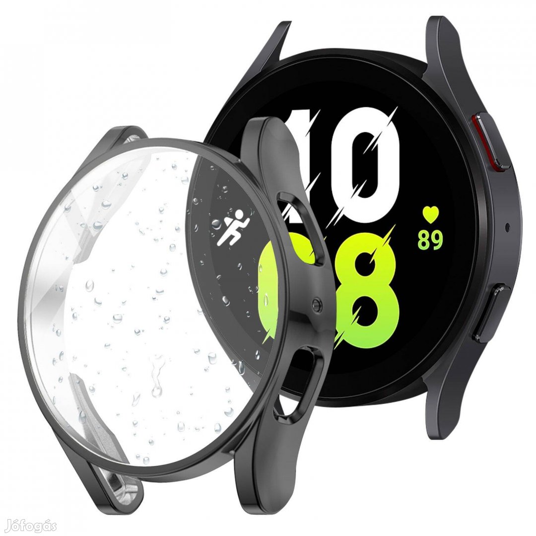 Samsung Galaxy Watch 4 5 6 (44 mm) okosóra tok és kijelzővédő üveg
