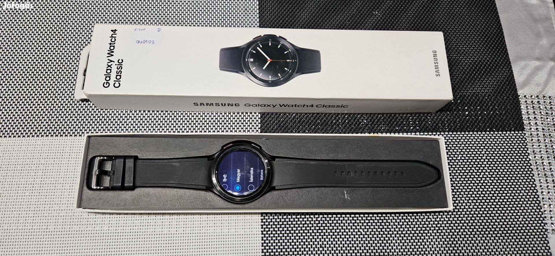 Samsung Galaxy Watch 4 Classic 46mm LTE esim Fekete Okosóra Garis !