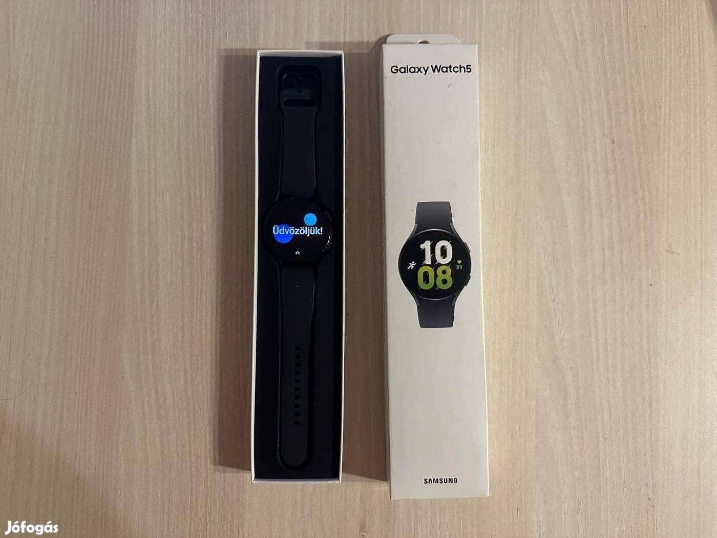 Samsung Galaxy Watch 5 44mm R910 Újszerű Black Okosóra Garis !