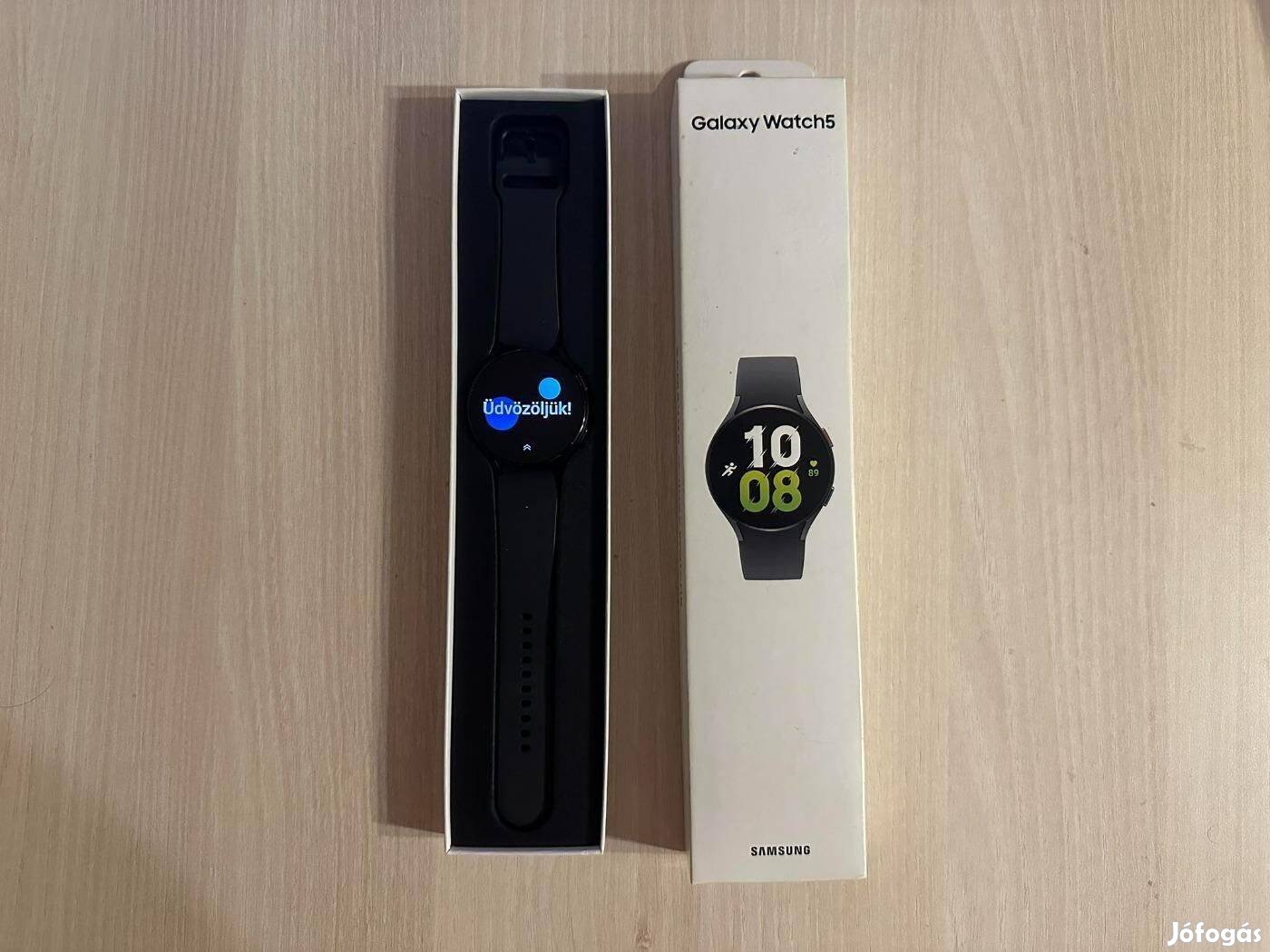 Samsung Galaxy Watch 5 44mm R910 Újszerű Fekete Okosóra Garis !