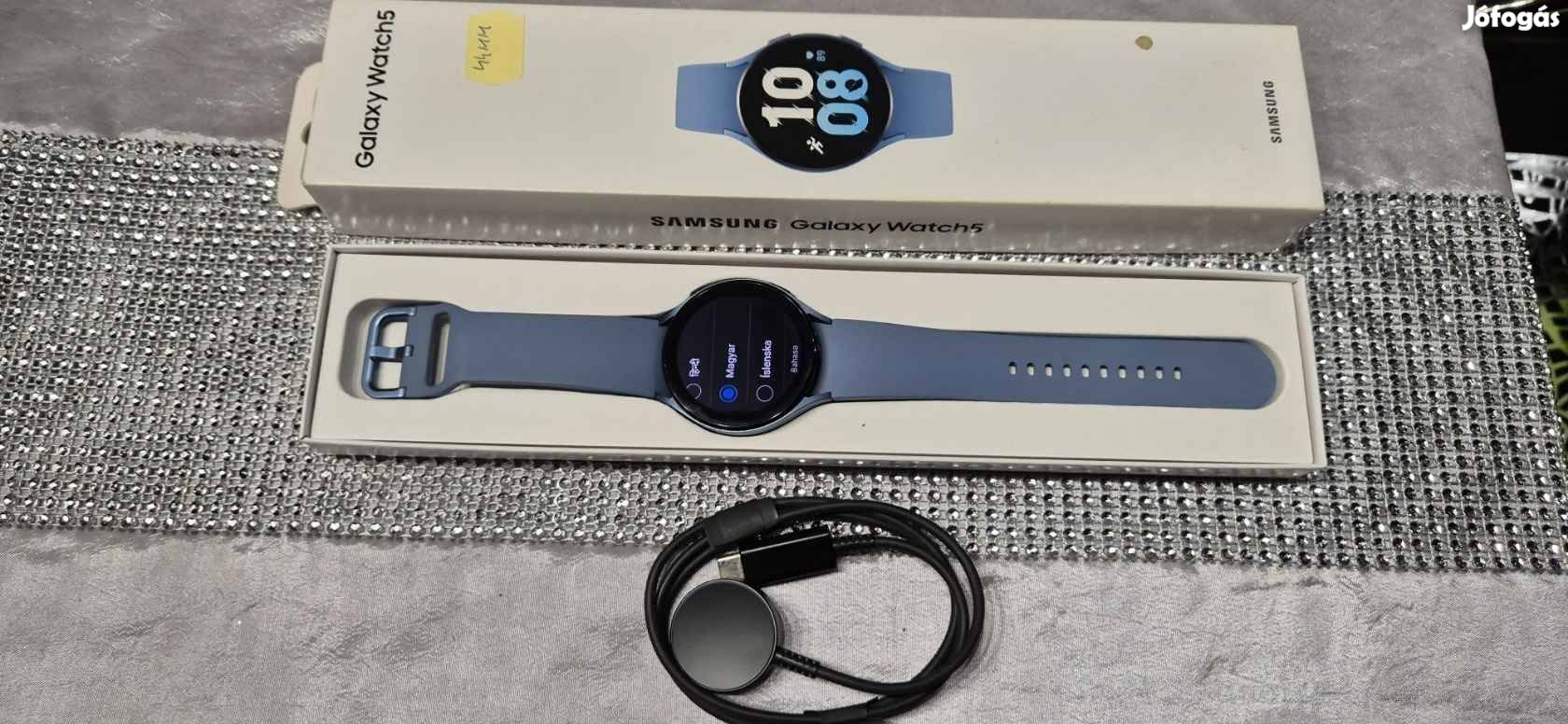 Samsung Galaxy Watch 5 44mm R910 Újszerű Kék Okosóra Garis !