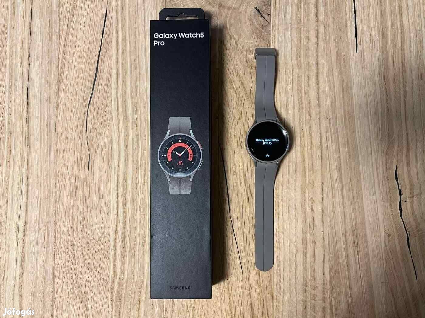 Samsung Galaxy Watch 5 Pro 45mm SM-R920 Okosóra Újszerű Garis !