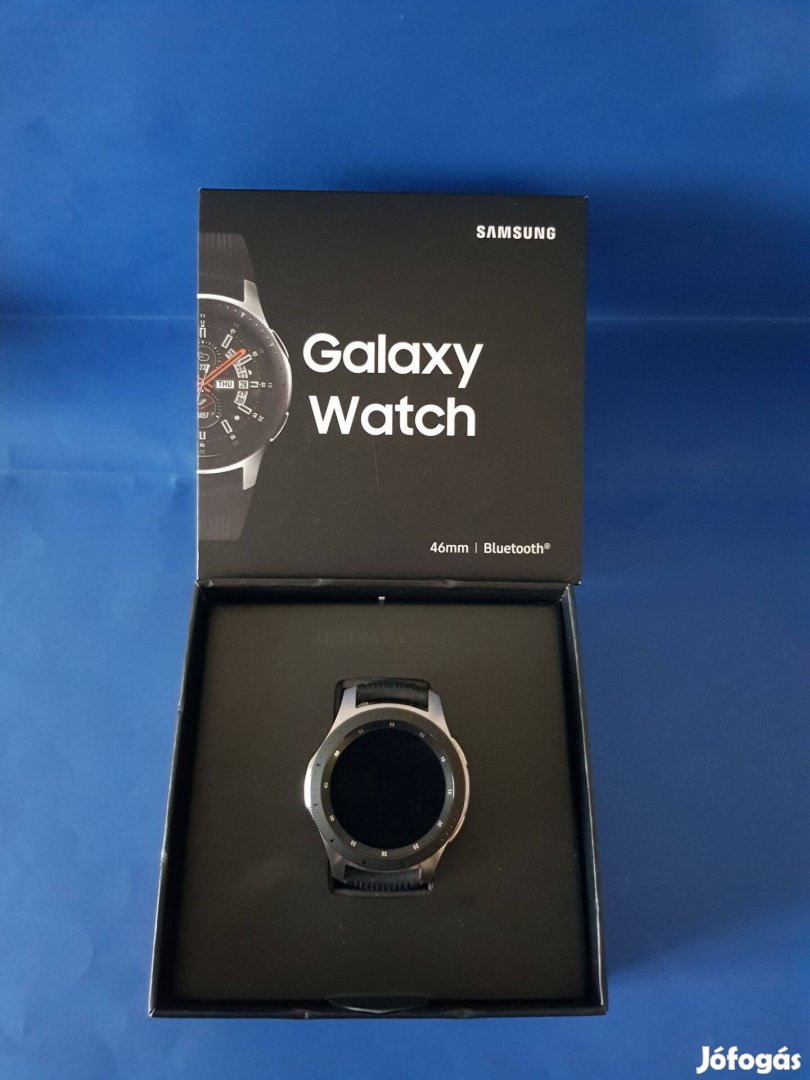 Samsung Galaxy Watch R800 Silver ezüst színű 46mm-es okosóra szép álla