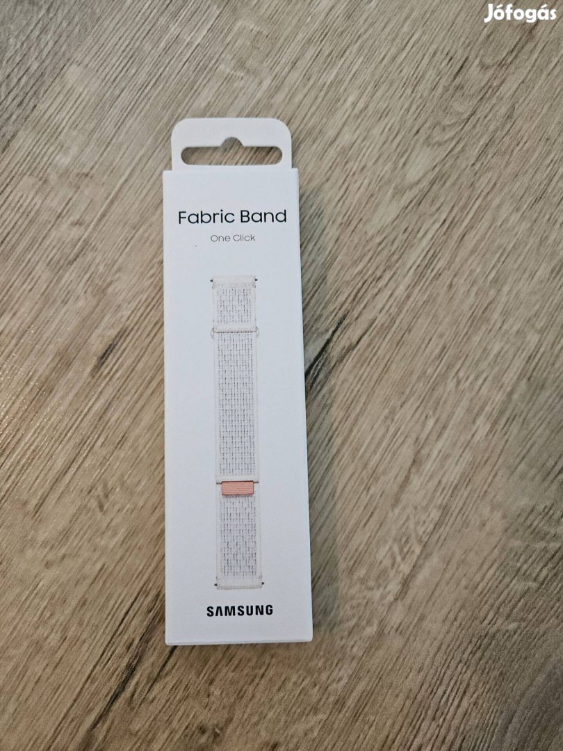 Samsung Galaxy Watch Szövet szíj Fabric Band - világosszürke fehér