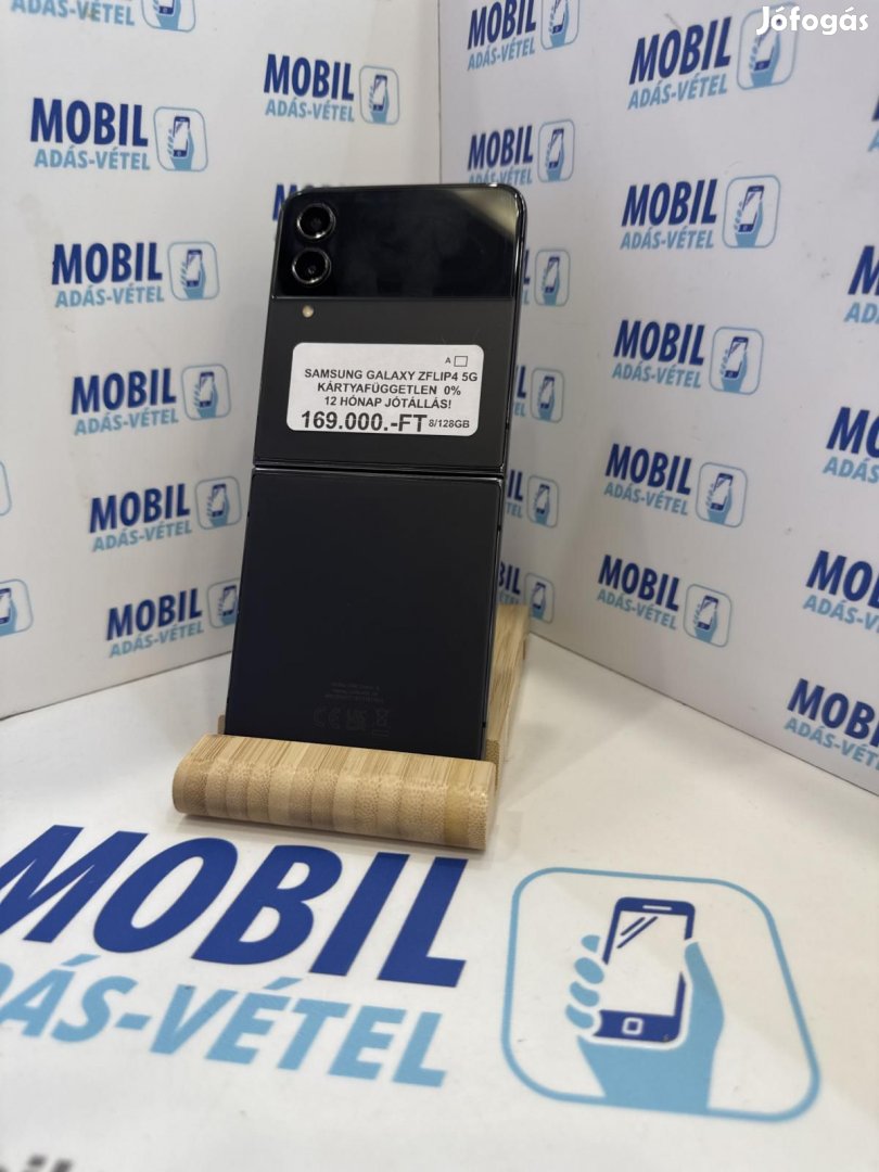 Samsung Galaxy Z Flip4 5G Kártyafüggetlen 128 GB, 12 hó garancia