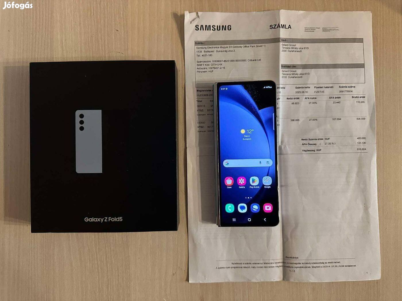 Samsung Galaxy Z Fold5 5G 12/512GB Blue Samsung Garis !